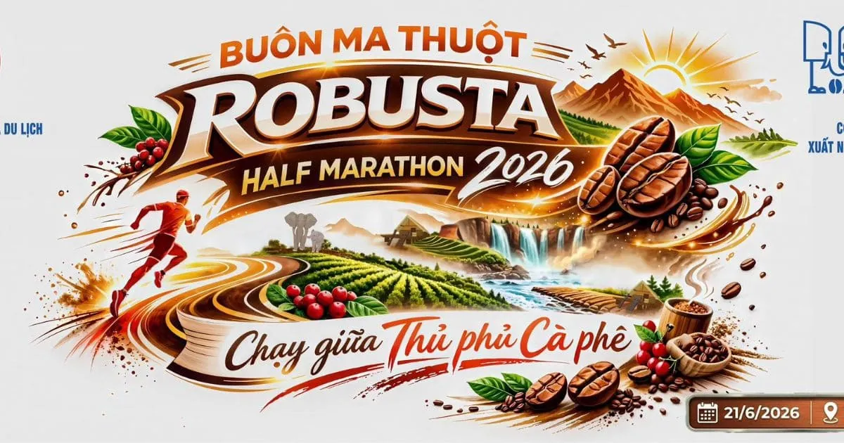 Buôn Ma Thuột Robusta Half Marathon 2026 - Chạy giữa thủ phủ Cà Phê